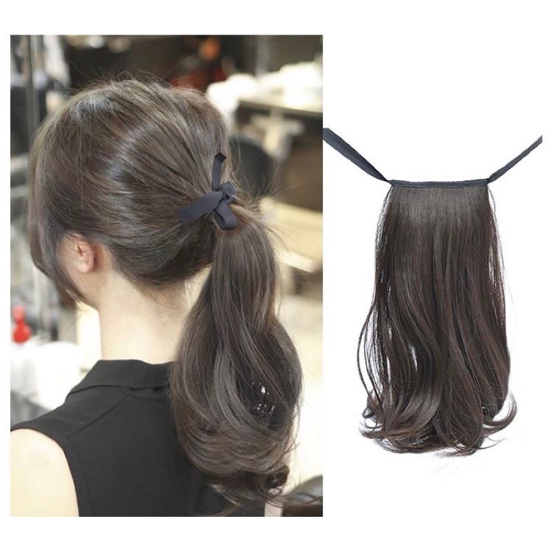 &lt;Kèm Ảnh Thật&gt; Tóc giả buộc cúp so le As69