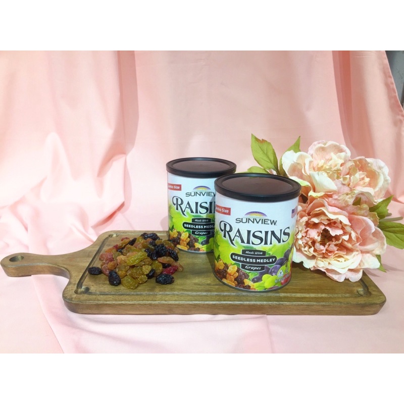 Nho Khô SUNIE Nho Mỹ SUNVIEW RAISINS Hủ 425g loại hỗn hợp