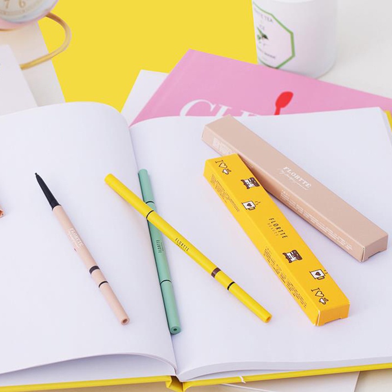 Chì Kẻ Lông Mày Hai Đầu Chống Mồ Hôi Dễ Lên Màu Lâu Trôi Không Phai Màu