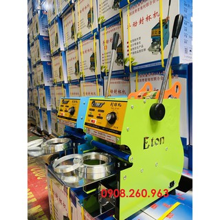Máy dán ép dập nắp miệng ly cốc ETON D7