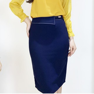 Chân váy tuytsi đai phối chỉ nổi Emvy - Cv10