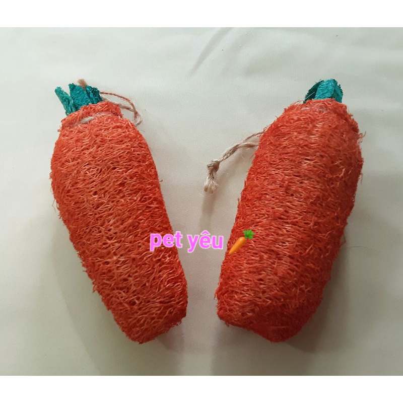 Cà rốt xơ mướp to ❤️FREESHIP❤️ đồ chơi mài răng thỏ bọ chinchilla và chuột lang