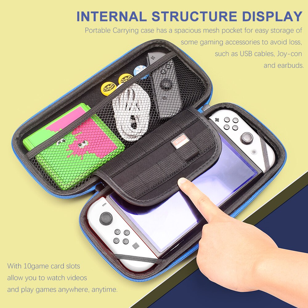 Túi đựng máy chơi game nintendo switch oled bằng eva chống thấm nước