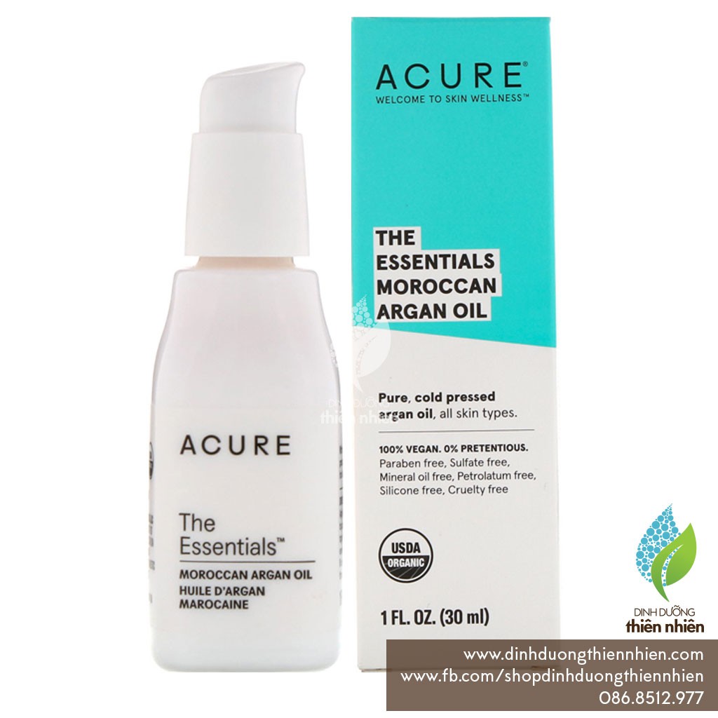 Dầu Argan Hữu Cơ Acure Organics, 30ml