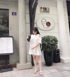 (DEAL HOT) Đầm suông tay ren