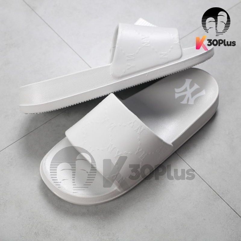 Dép MLB Đúc Quai Ngang Nguyên Khối logo NY