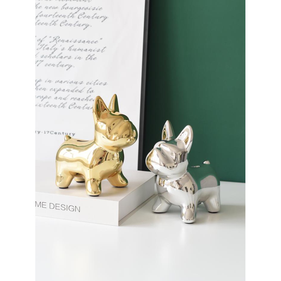 TƯỢNG 2 CHÚ BULLDOG TITAN NORWAY SKOG TRANG TRÍ NHÀ CỬA - Retail Boss