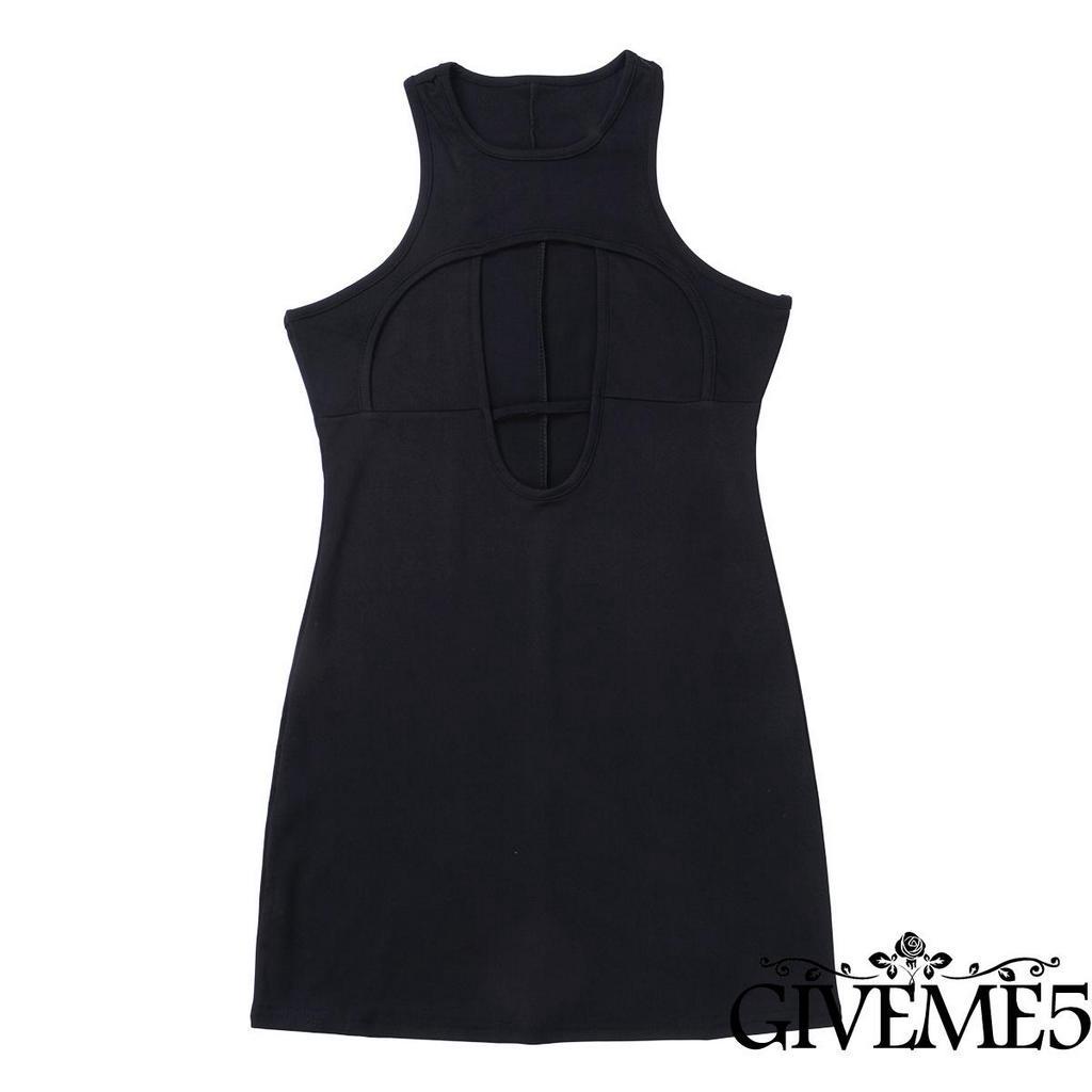 Váy ôm dáng không tay thời trang quyến rũ cho nữ