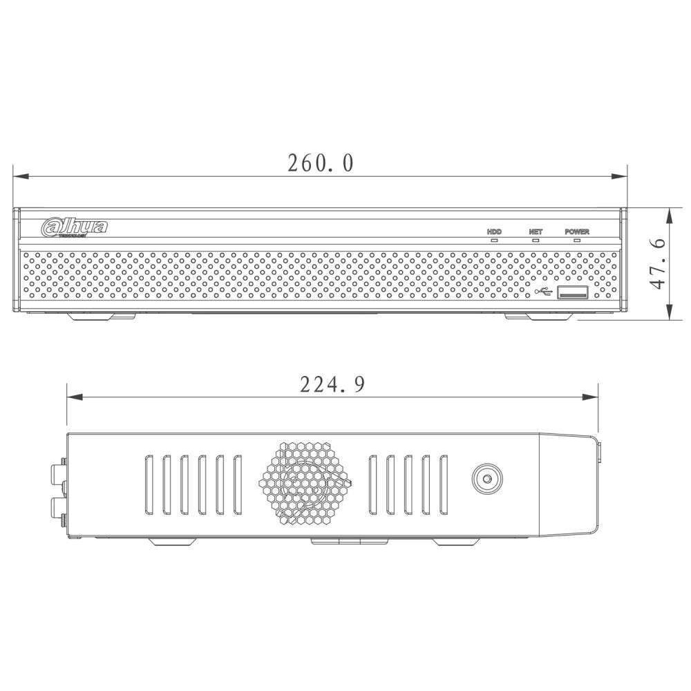 Đầu ghi hình camera IP 8 kênh DAHUA NVR2108HS-4KS2 - Hàng chính hãng