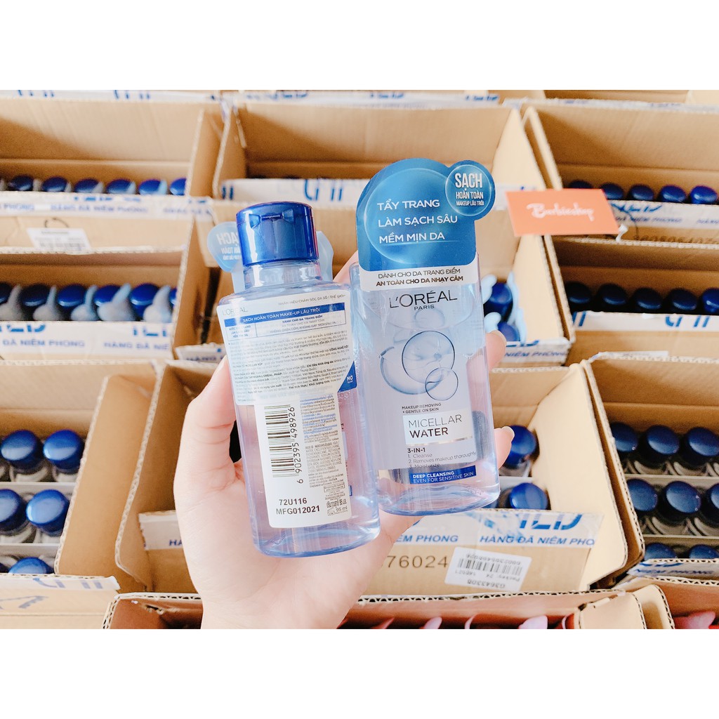 Nước Tẩy Trang Loreal Micellar Water 3in1 95ml ( xanh + hồng )