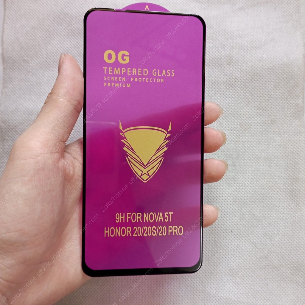 Kính cường lực Huawei nova 5T xịn OG cao cấp full màn hình, full keo