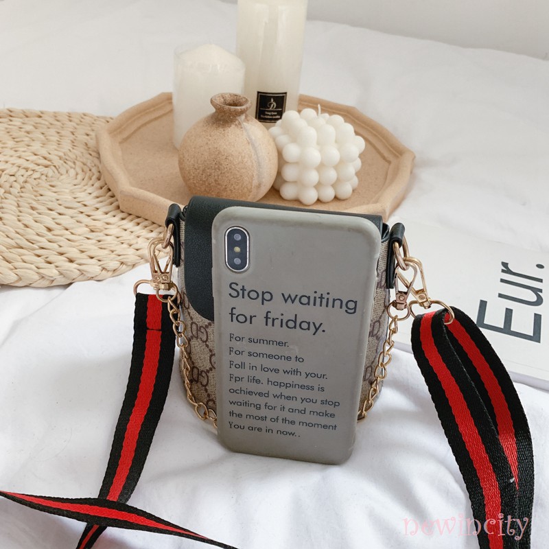 Túi Đeo Chéo In Hoa Phong Cách Hàn Quốc Cho Bé Gái