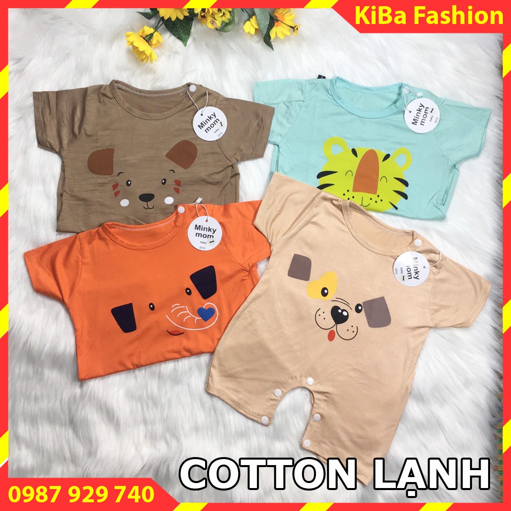 Bộ Body cộc tay liền thân, bodysuit chất vải cotton thun lạnh cho bé trai/ gái  6-12kg - BD - TK0320