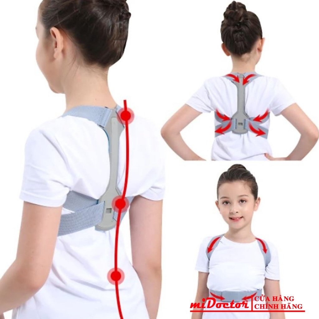 Đai Chống Gù Lưng Dành Cho Người Lớn Và Trẻ Em Có Nẹp - Chính Hãng miDoctor - Mã mi04