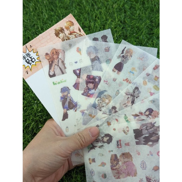 Sticker genshin impact hộp cứng 120 chiếc size to