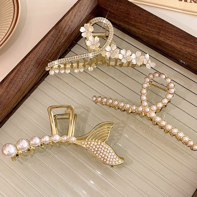 Kẹp Càng Cua Bằng Kim Loại Kích Thước Lớn Phong Cách Thời Trang Mùa Hè Mới 202