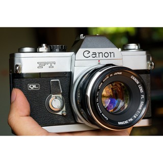 Hình ảnh [Tặng nút chụp kim loại] Máy ảnh cổ vintage Canon FT QL kèm lens 50/1.8 hoặc 35mm f3.5