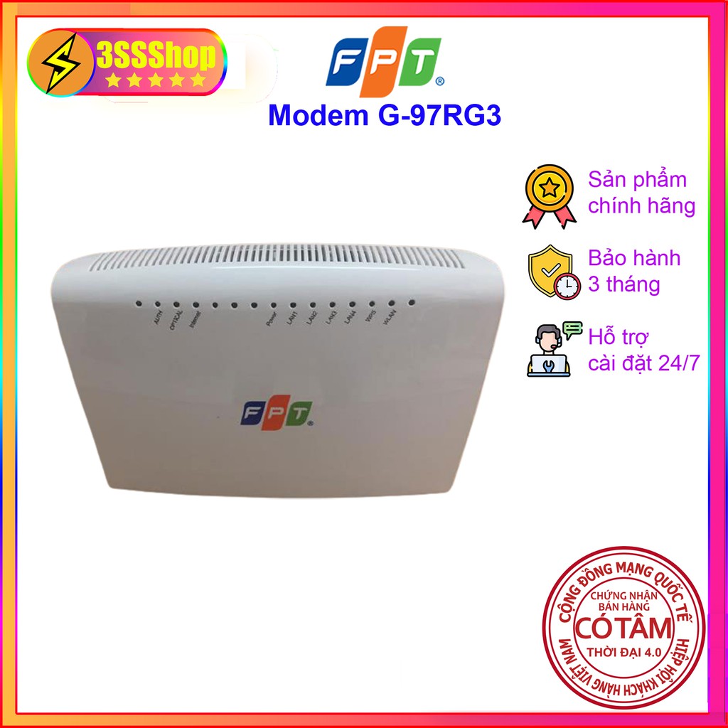 Modem WiFi FPT G-97RG3 G97RG3 hàng chính hãng đã qua sử dụng