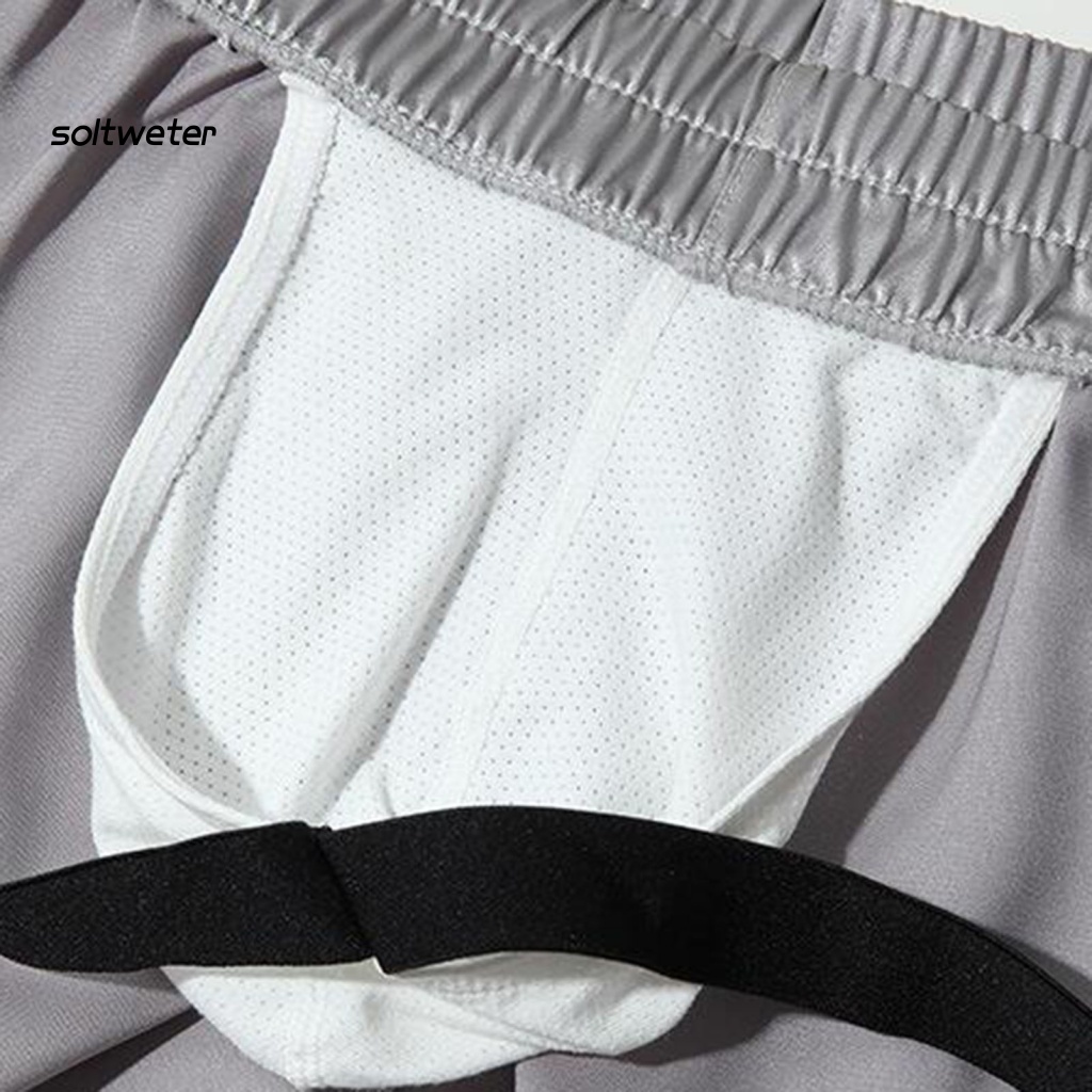 Quần Lót Boxer Mặc Ngủ Giả Hai Mảnh Thoáng Khí Gợi Cảm Cho Nam