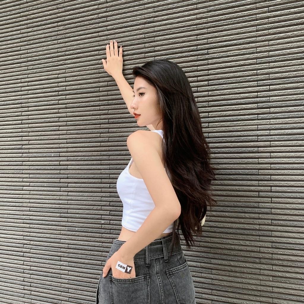 Áo croptop nữ Linnie sát nách - Áo ba lỗ thun gân không tay kiểu ôm body tank top