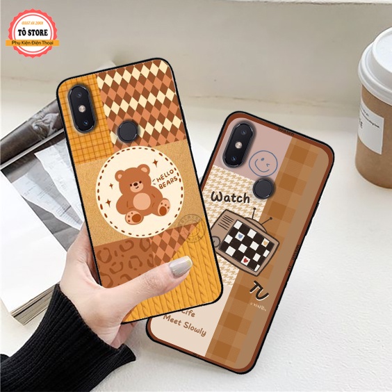 Ốp lưng Xiaomi Redmi Note 5 / Note 5 Pro / Note 6 / Note 6 Pro / Note 7 / Note 7 Pro in hình gấu dễ thương , đáng yêu
