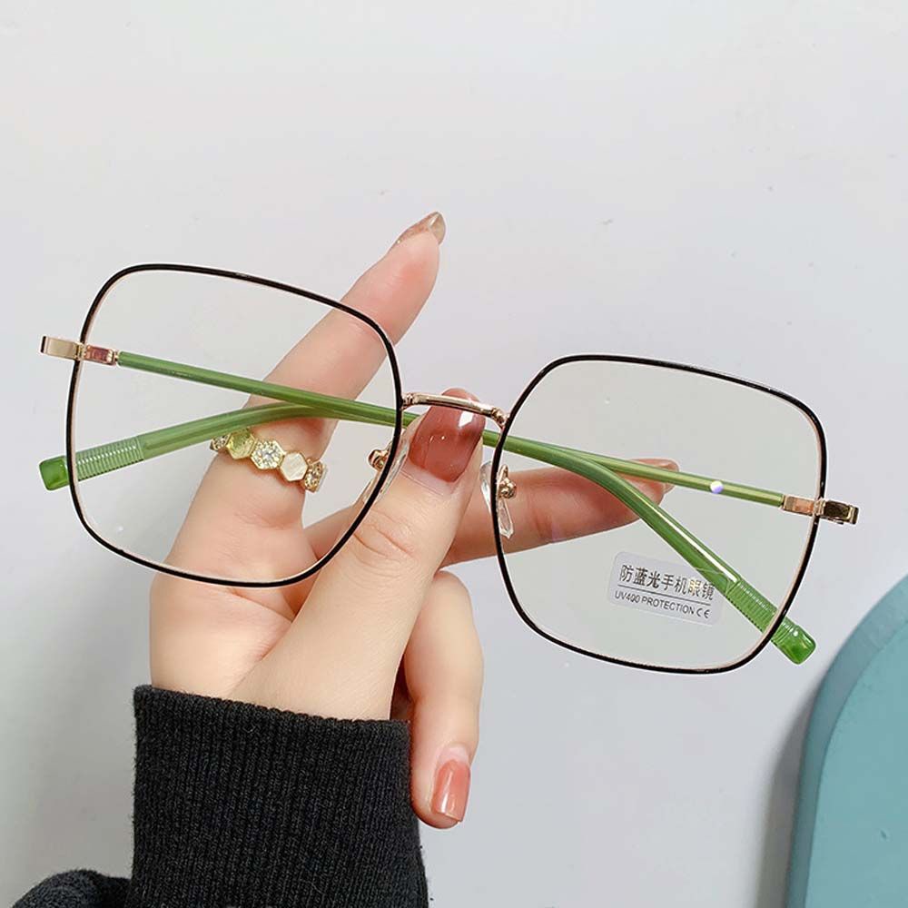 Mắt kính gọng vuông lớn trong suốt chống ánh sáng xanh phong cách cổ điển BACK2LIFE