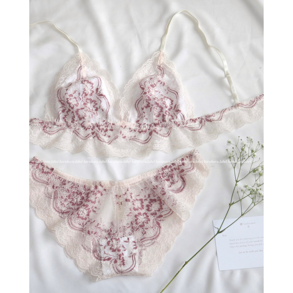 Baby Set Bralette ren ngọt ngào hàng Việt Nam made by haruharu.label - Tự thiết kế | BigBuy360 - bigbuy360.vn