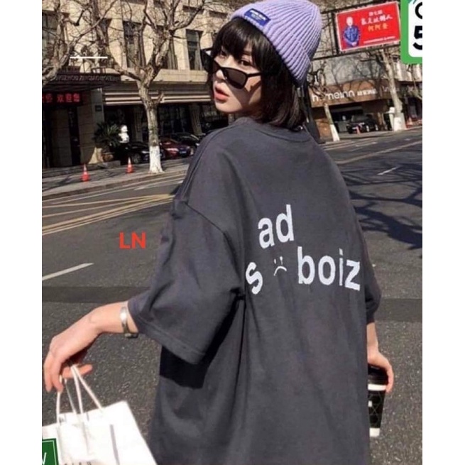 Áo phông sad màu ghi LN11