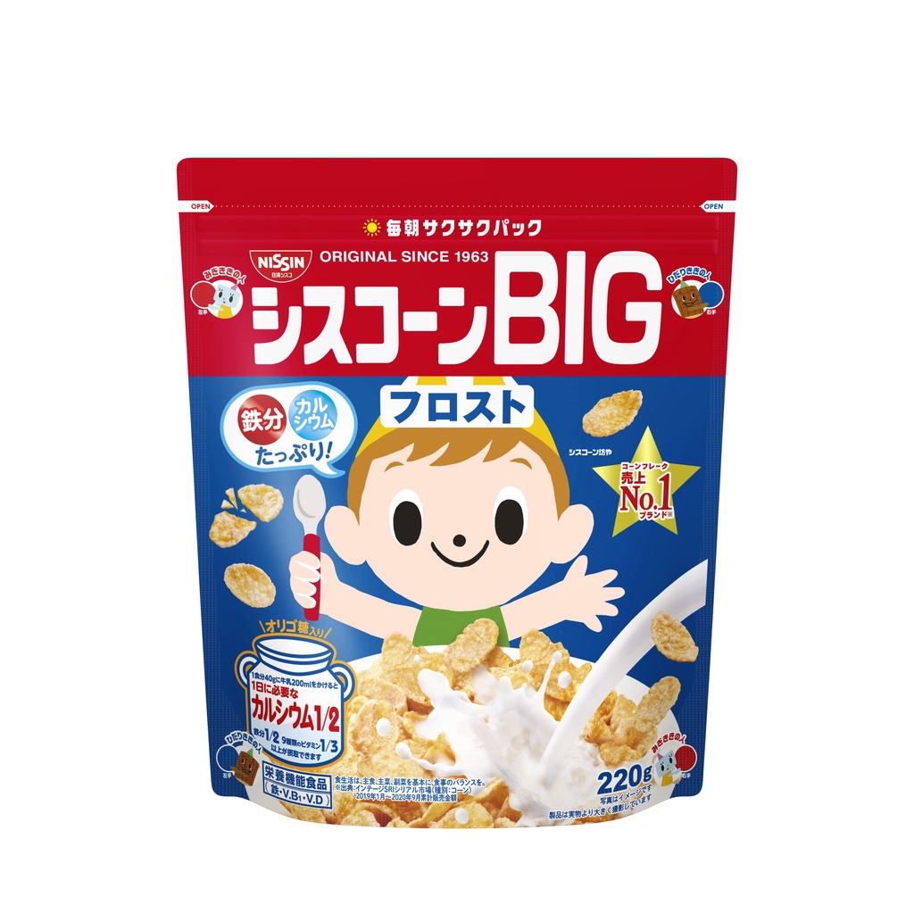 Thùng 6 gói ngũ cốc dinh dưỡng Nissin Ciscorn Big Frost 220g/gói