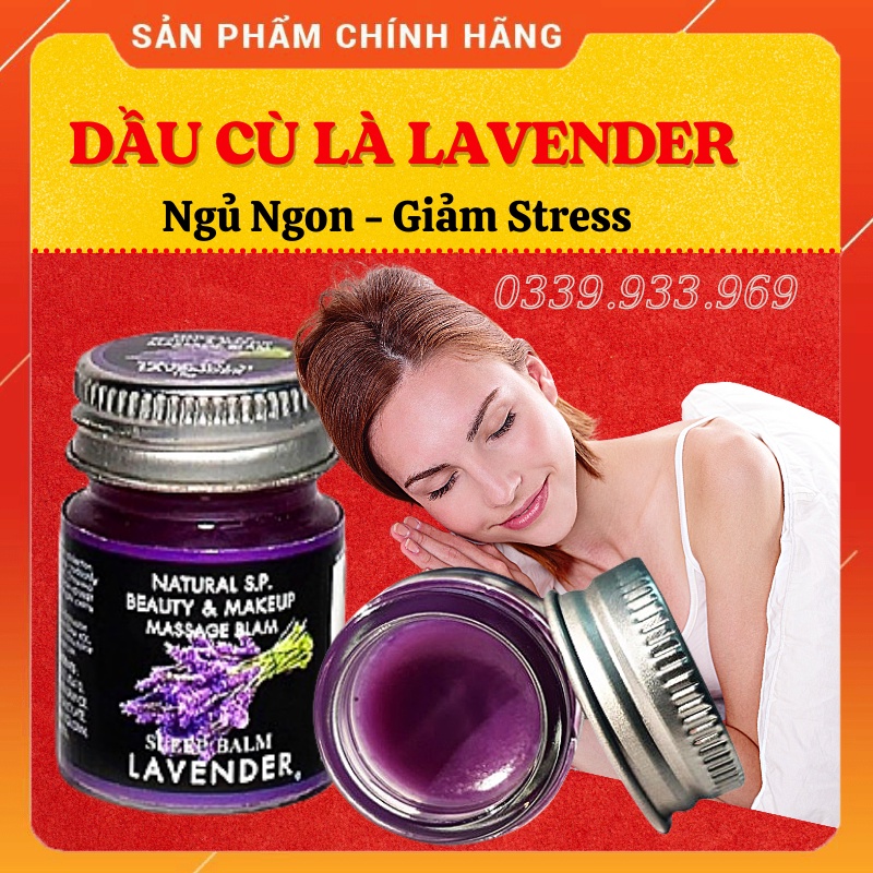 Dầu Cù Là Giúp Ngủ Ngon Giảm Stress - Dầu Cù Là Lavender Sleep Balm Thái Lan