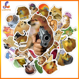 Set 50 cái Sticker Cheems Meme, Sticker Cheems Chống Nước, Sticker Chó meme, Hình dán Cheems