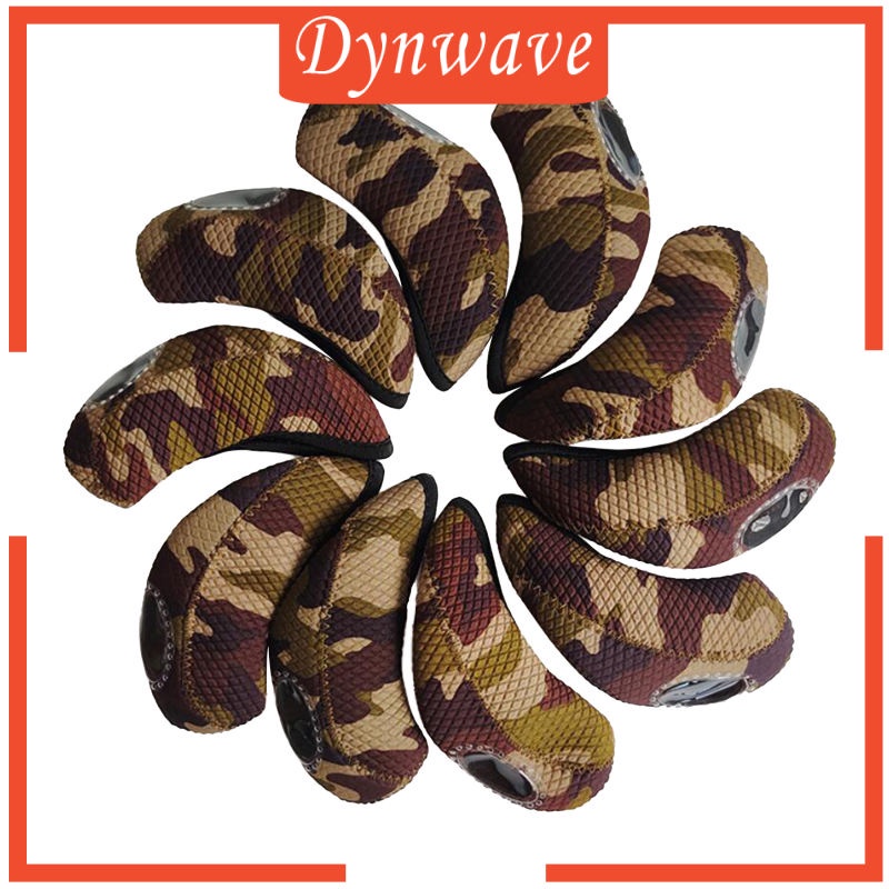 Set 10 Vỏ Bọc Bảo Vệ Đầu Gậy Đánh Golf Bằng Cao Su Tổng Hợp Neoprene Màu Trong Suốt