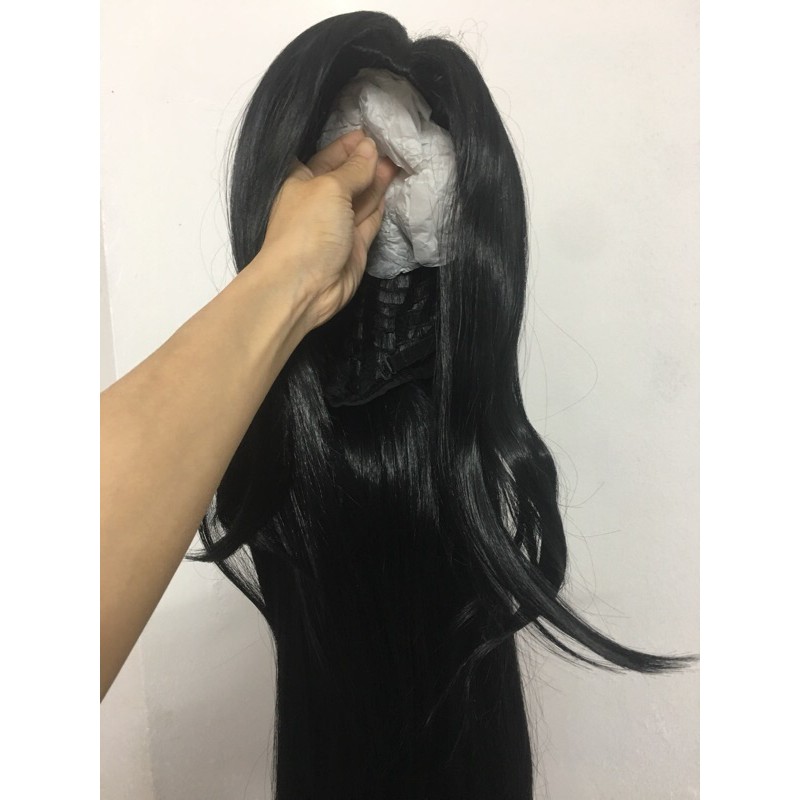 Tóc giả cổ trang nam chính hãng màu đen