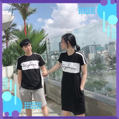 Áo váy đôi kiểu dáng thể thao cá tính Đồ đôi nam nữ đẹp chất thun cotton 100% hàng chuẩn