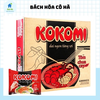  Mì tôm chua cay KOKOMI gói lẻ nhỏ  65gr  và đại  90gr   - Bách hóa cô Hà 
