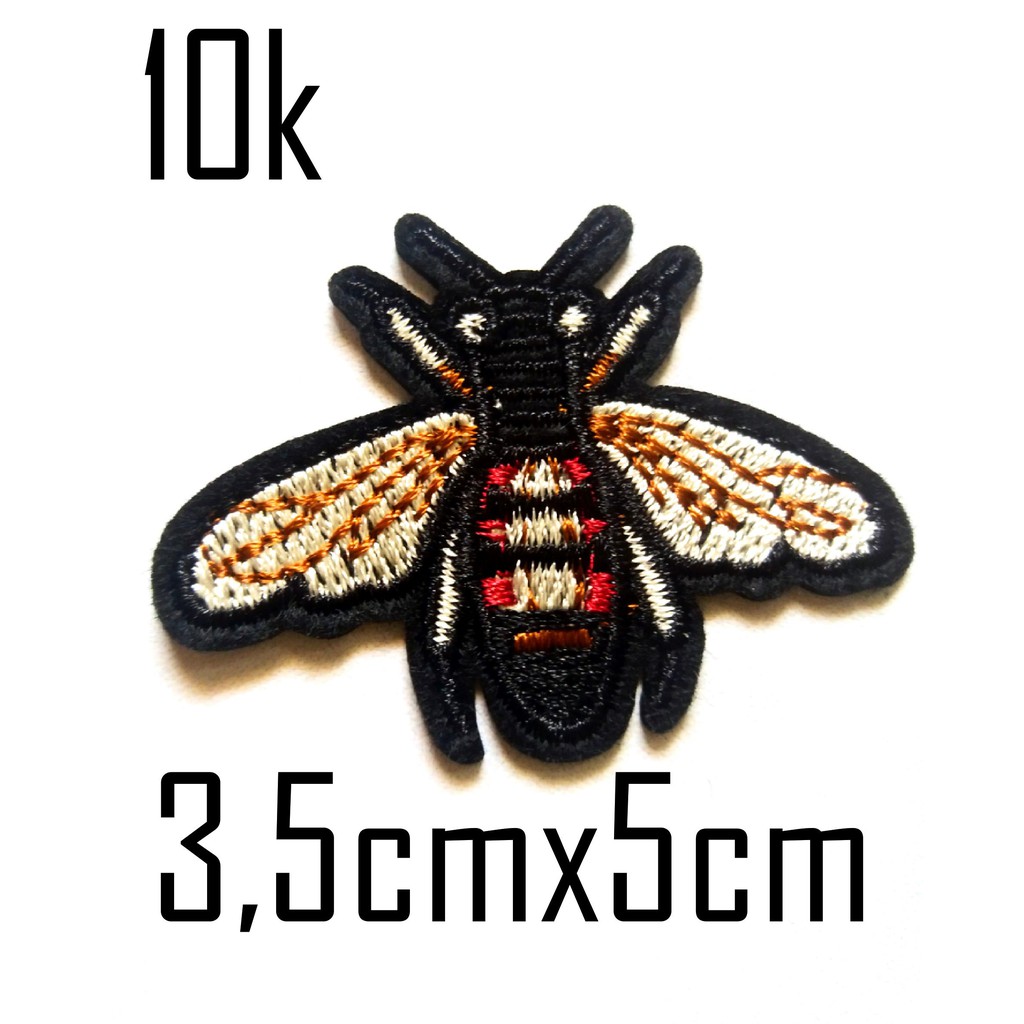 Giảm giá Sticker vải con ong gucci 72 - BeeCost