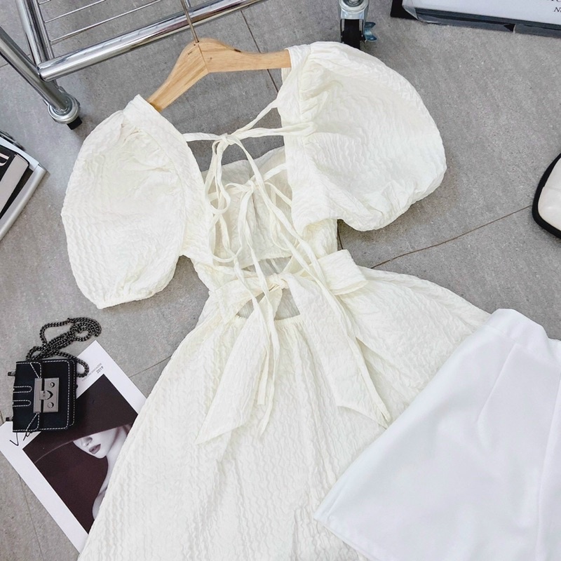 ❤️Set áo bbd cutout lưng + short❤️