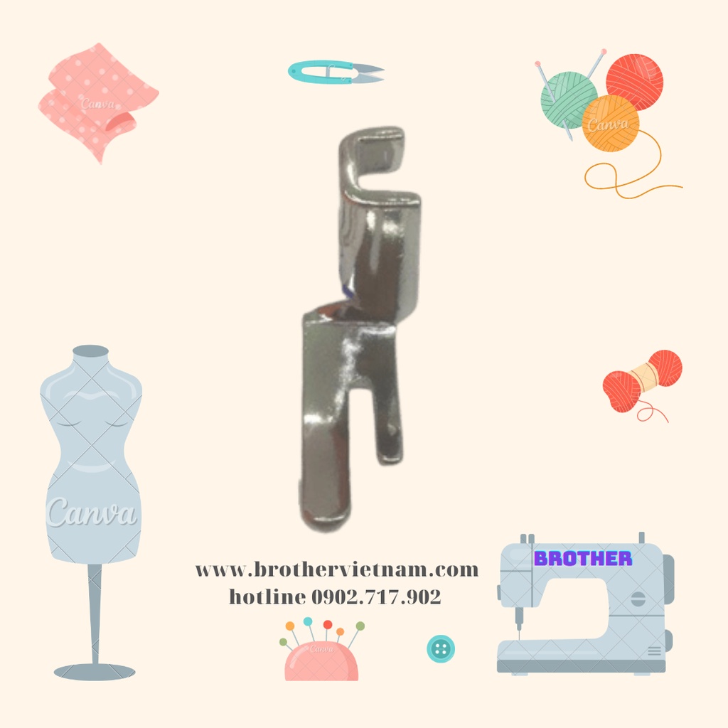 Chân vịt may vải thun - vải voan - may mí máy may gia đình BROTHER