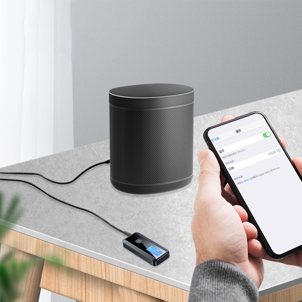 Bộ điều hợp âm thanh không dây 5.0 tương thích với Bluetooth cho tai nghe/ TV/ máy nghe nhạc MP3