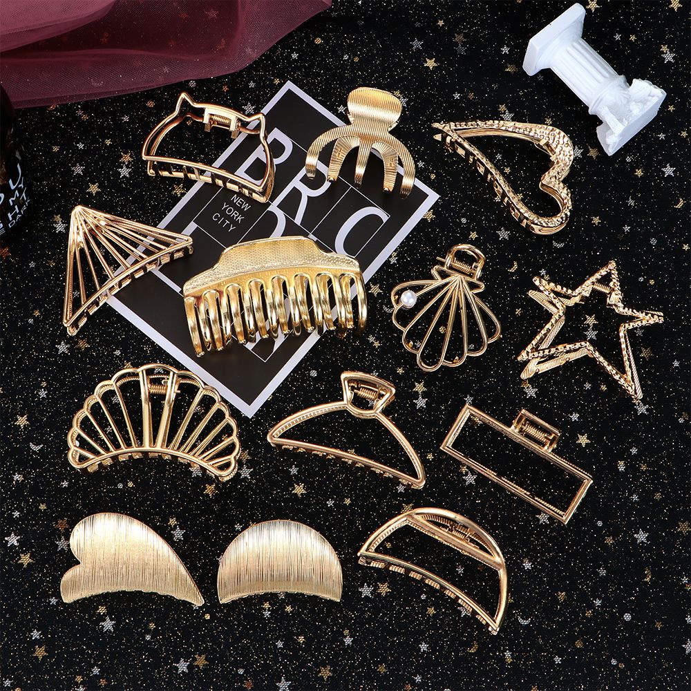 Kẹp tóc kim loại nhiều kiểu tùy chọn sành điệu cho nữ