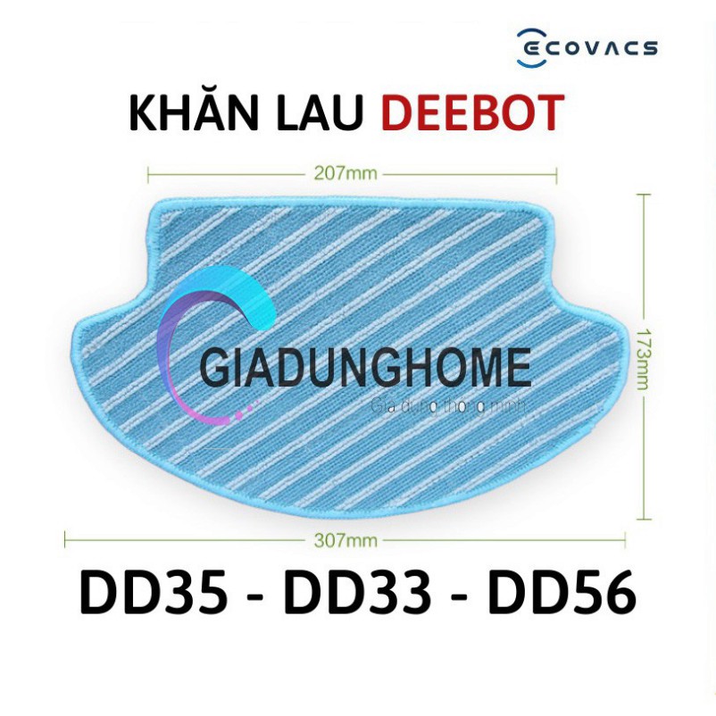 Khăn lau Robot hút bụi Ecovacs Deebot DD35 , DD33 , DD37 Chính Hãng