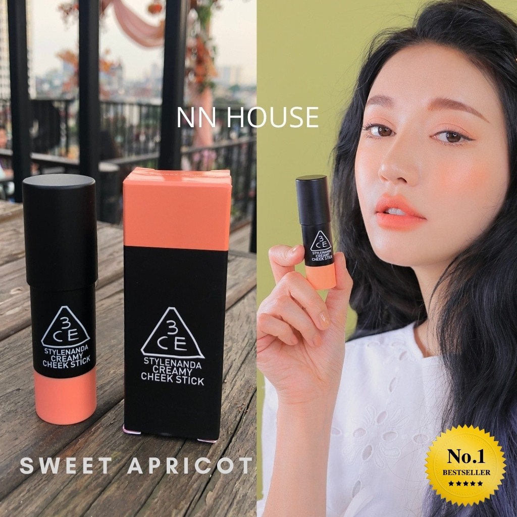 Phấn má hồng 3CE creamy cheek stick phấn má dạng kem - 3CE phấn má hồng dạng kem thỏi - NN HOUSE