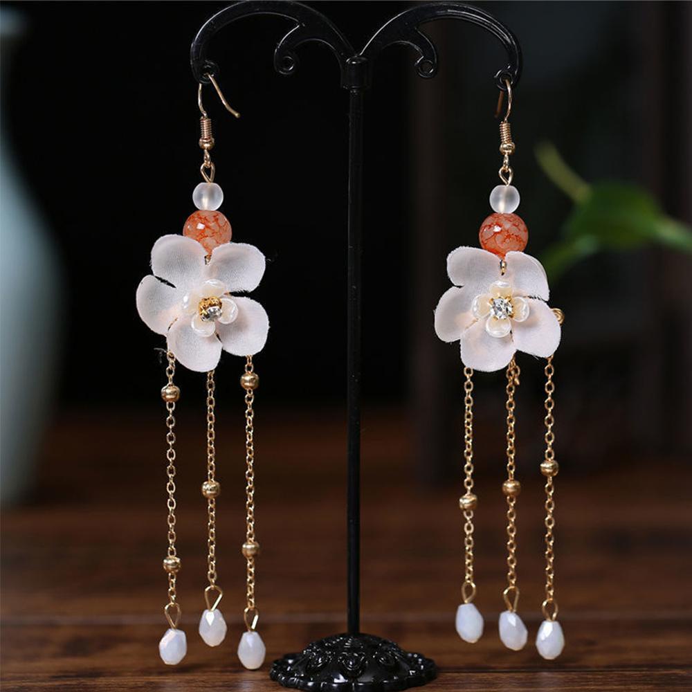 Trâm Cài Tóc Handmade Đính Hoa Tua Rua Phong Cách Trung Hoa Thời Trang Cho Nữ