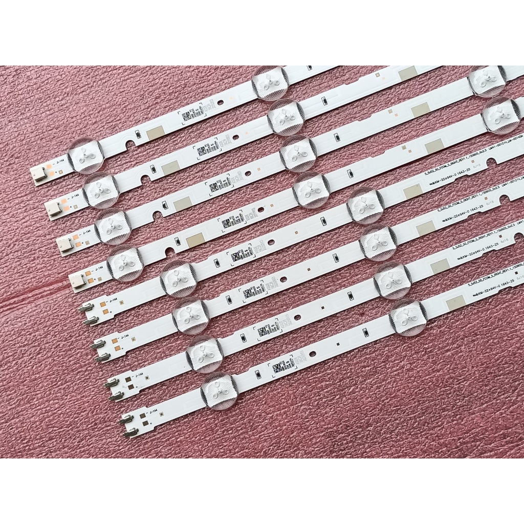 LED TIVI SAMSUNG 49J5200 49J5250 50J5200 MỚI 100% , BỘ 8 KHÚC NỐI THÀNH 4 THANH, MỖI KHÚC 5 BÓNG 3V DÀI 49cm 5-5J52-50