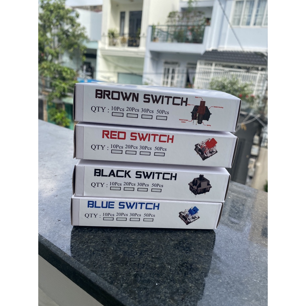 SWITCH PHÍM CƠ chất lượng hiệu nâng cao- nhiều loại Blue, Red, Brown, BLack,...