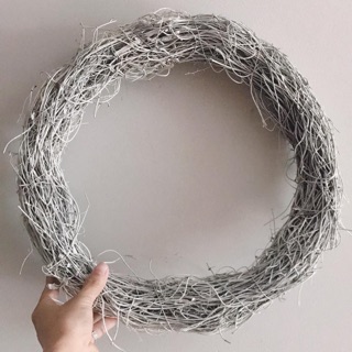 Vòng cây bòng bông màu trắng đường kính 30CM