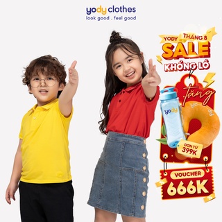 Áo thun polo trẻ em YODY chất vải cao cấp thoáng mát KID3261
