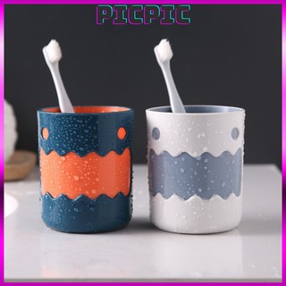 Ly cốc uống nước, súc miệng 2 lớp hình đám mây dễ thương, gam màu xinh xắn