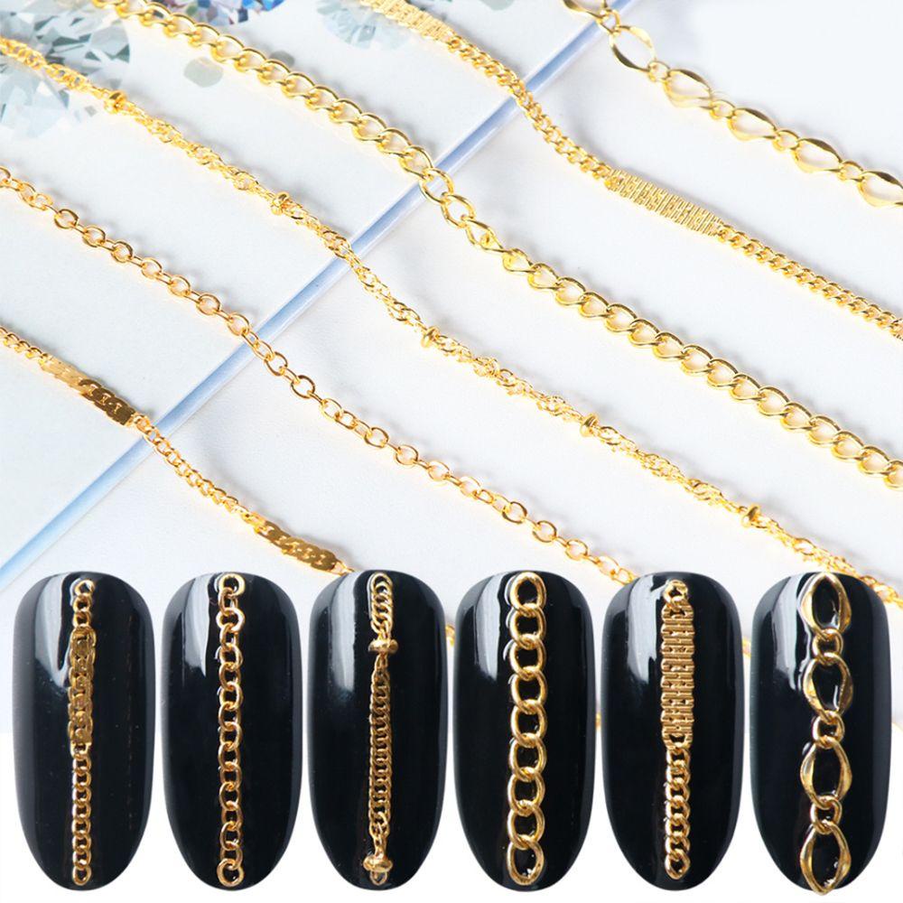 Dây Chuyền Kim Loại Thời Trang Cho Nữ|Hạt Charm Trang Trí Móng Nghệ Thuật DIY