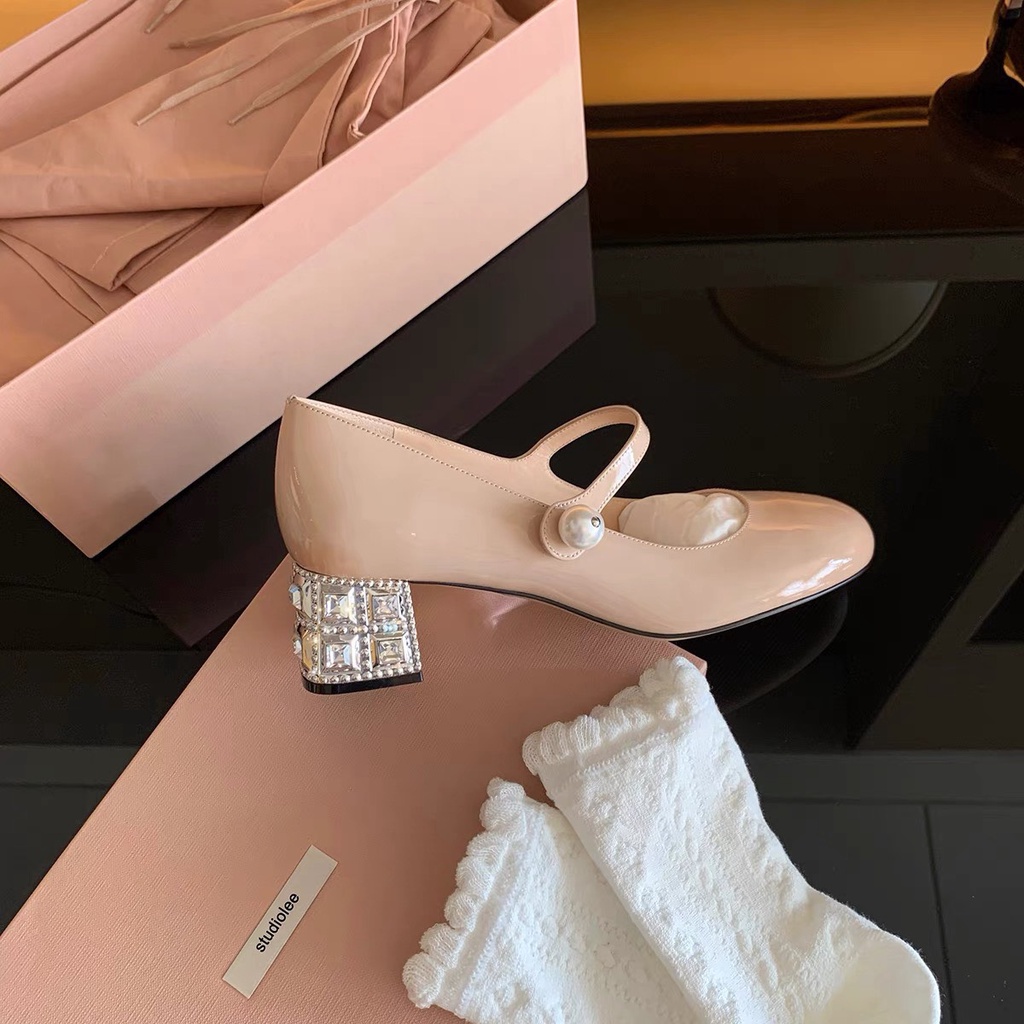 GIÀY BÚP BÊ MARY JANE QUAI NGANG ĐÍNH ĐÁ SIÊU XINH